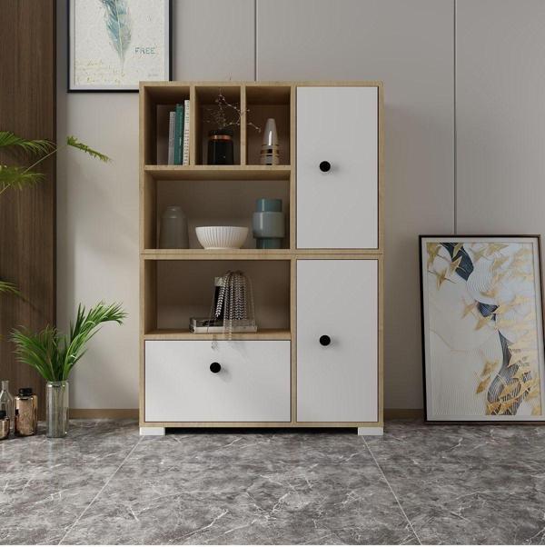 DemonteHome Avonadh Ki̇taplik Safi̇rmeşe-Beyaz - Image 1