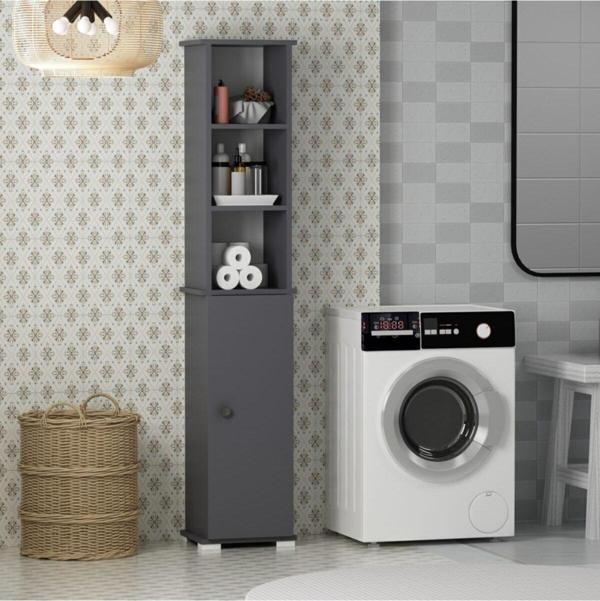 DemonteHome Ni̇lesdh Banyo Dolabi Antrasi̇t - Image 1
