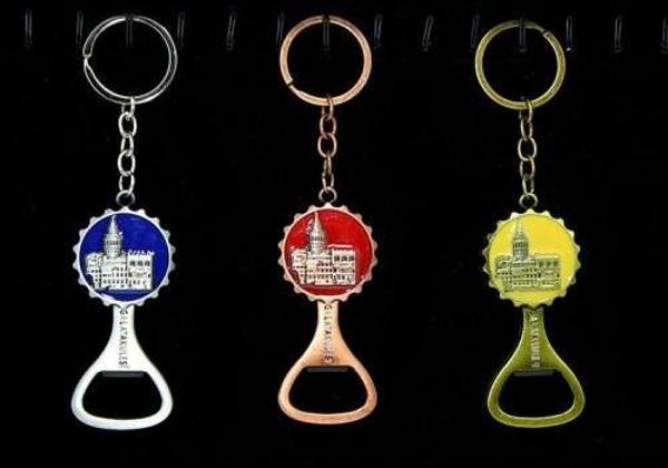 Metal Galata Kulesi Anahtarlık Ve Açacak Model 2 - Image 1