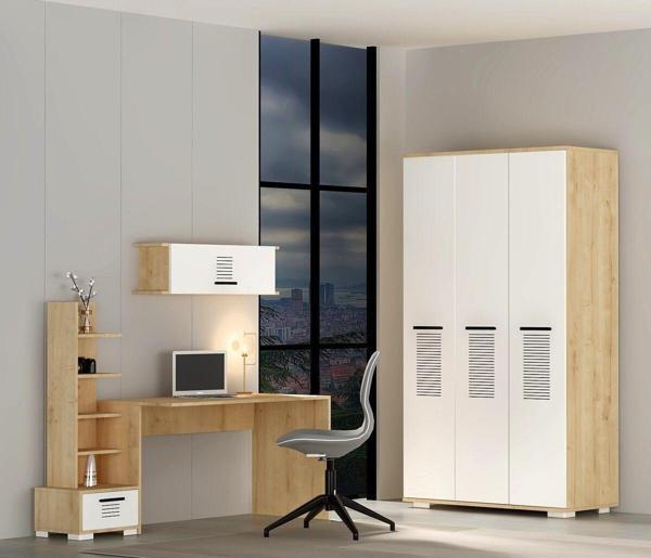 DemonteHome Asi̇modh Genç Odasi (P-T-C) Safi̇rmeşe-Beyaz - Image 1