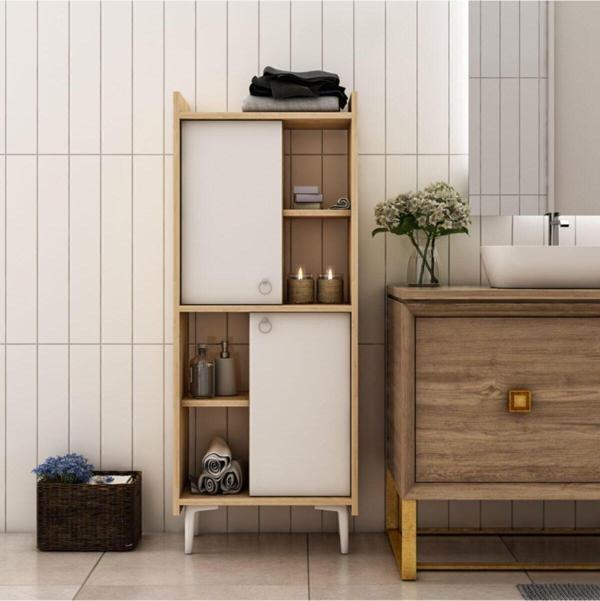 DemonteHome Leedsdh Banyo Dolabı Safirmeşe Beyaz - Image 1