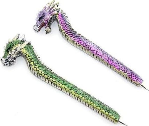 Dragonlu Polyester Tükenmez Kalem - Image 1