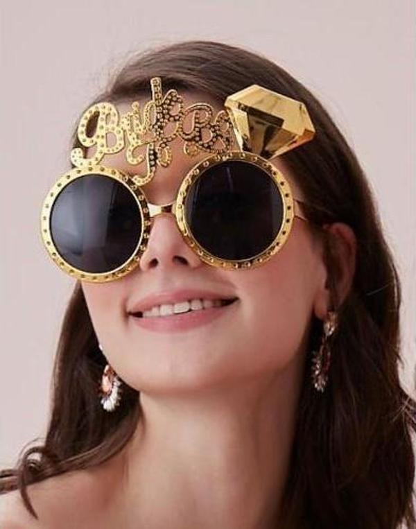 Altın Renk Bride To Be Yazılı Gelin Gözlüğü - Image 1