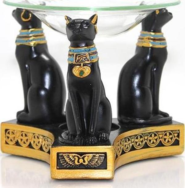 Polyester Mısır Kedisi Buhurdanlık Alk2981 - Image 1