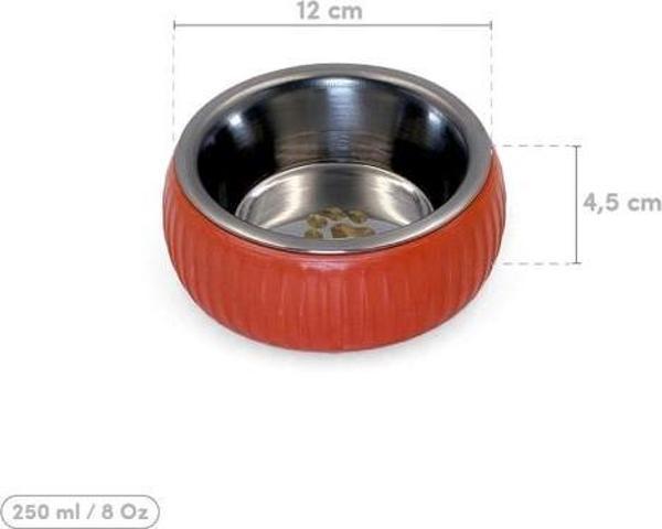 Mikopet Organik Seramik Mama Kabı Kiremit - Image 1