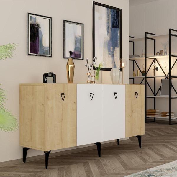 DEMONTE DECOR Mia Konsol Safirmeşe Beyaz - Image 1