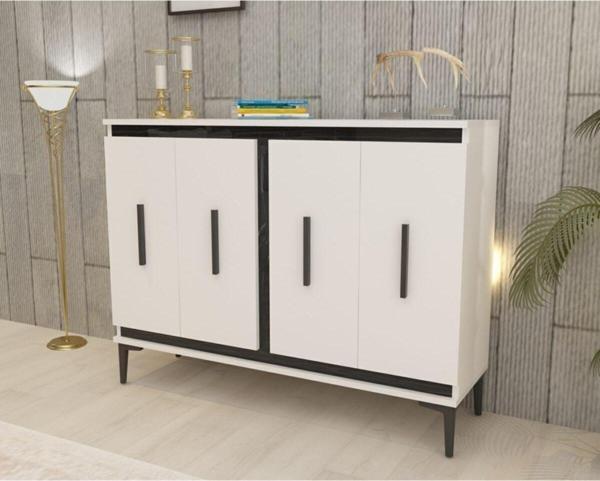 DemonteHome Ni̇tradh Konsol Beyaz Royalmermer - Image 1