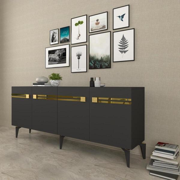 DemonteHome Hayatdh (Kb150) Konsol Antrasi̇t Altin - Image 1