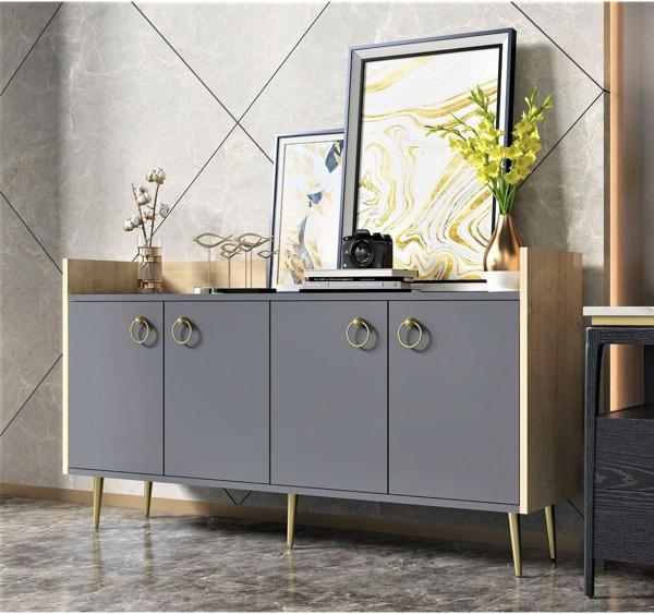 DemonteHome Dari̇ngdh Konsol Safi̇rmeşe Antrasi̇t - Image 1