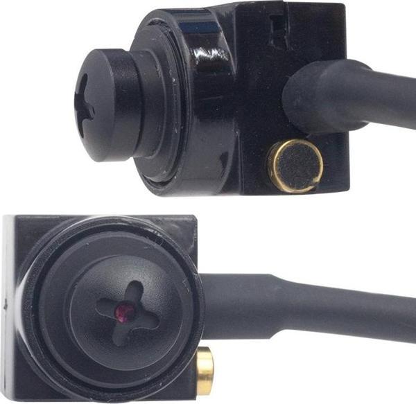 3.6MM 800 TVL 1/4 SENSOR MİKROFONLU SİYAH VİDA MODEL MİNİ KAMERA  - Image 1