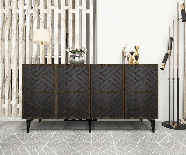 DemonteHome Gracedh Konsol Antrasi̇t(Cevi̇z Desen) - Image 1