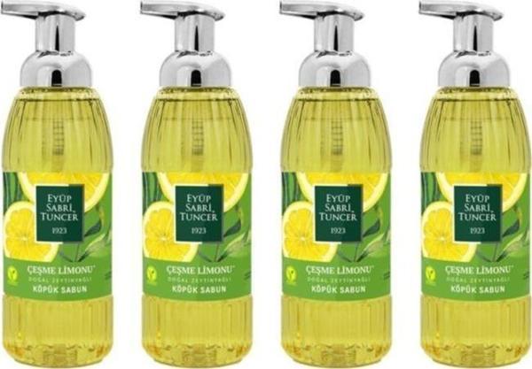 Eyüp Sabri Tuncer Köpük Sabun 500 ml. Çeşme Limonu x 4 Adet - Image 1