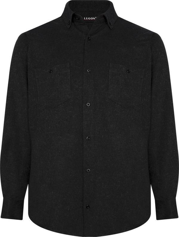 Lugon Erkek Çift Cep Kışlık Kaşmir Gömlek - Image 1