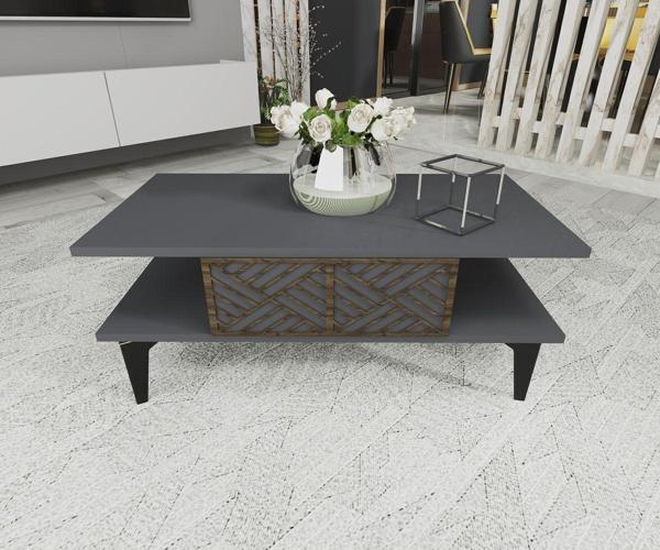 DemonteHome Gracedh Orta Sehpa Antrasi̇t-Cevi̇z - Image 1