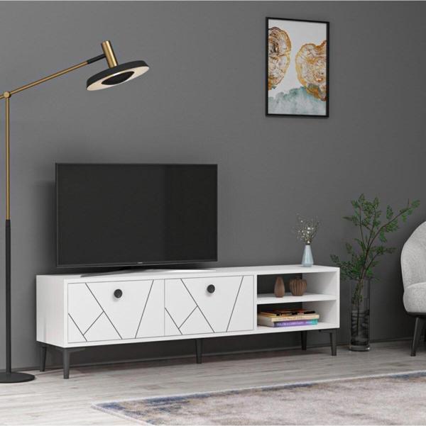 DemonteHome Claradh Tv Üni̇tesi̇ Beyaz - Image 1