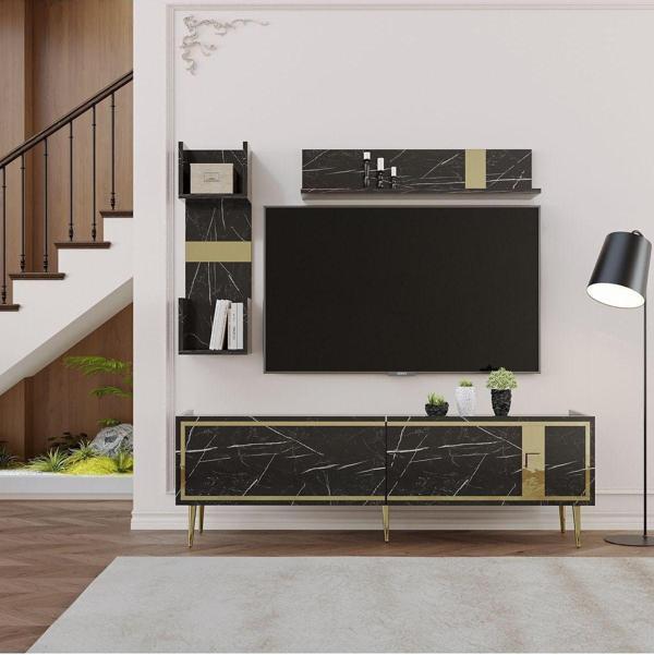 DemonteHome Bri̇cedh Tv Üni̇tesi̇ Takimi Royalmermer-Altin - Image 1