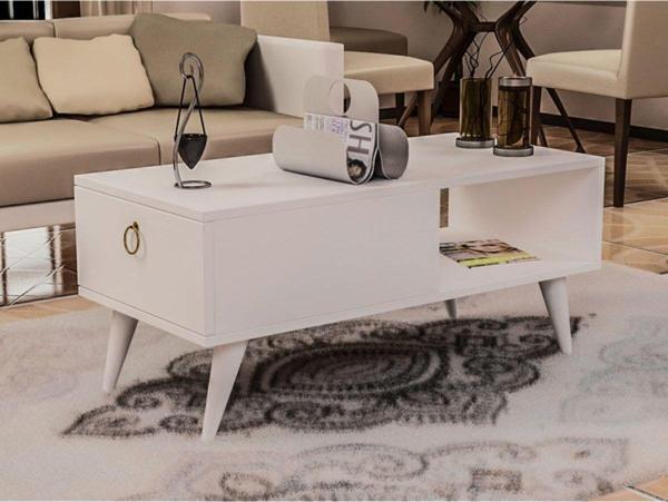DemonteHome Mi̇raydh Orta Sehpa Beyaz - Image 1