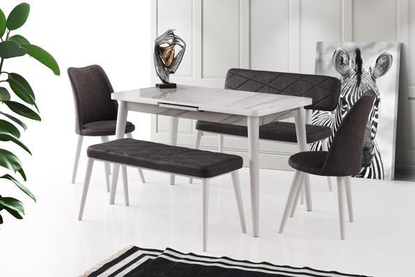 Açılır Silva Calcutta Masa  + Ekol Bench Takım - Image 1