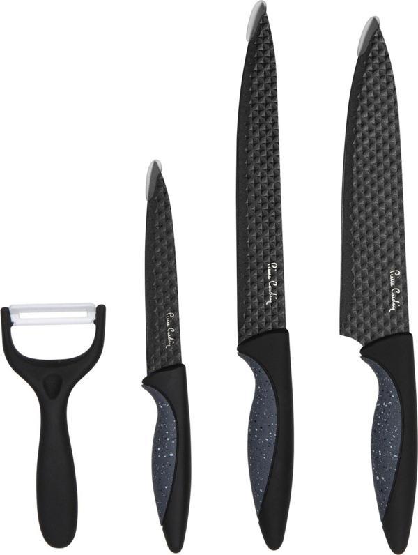 Pierre Cardin Pluto Çelik - Krom 4 Parça Bıçak Seti Siyah - Image 1