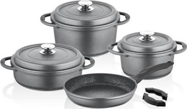 Falez Tanem 7 Parça Döküm Set Gri-TNM 1003 - Image 1