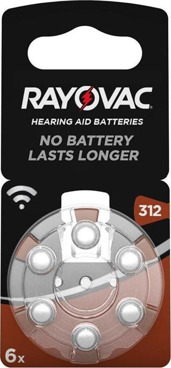Rayovac 312 No Kulaklık Pili 6'lı Paket - Image 1
