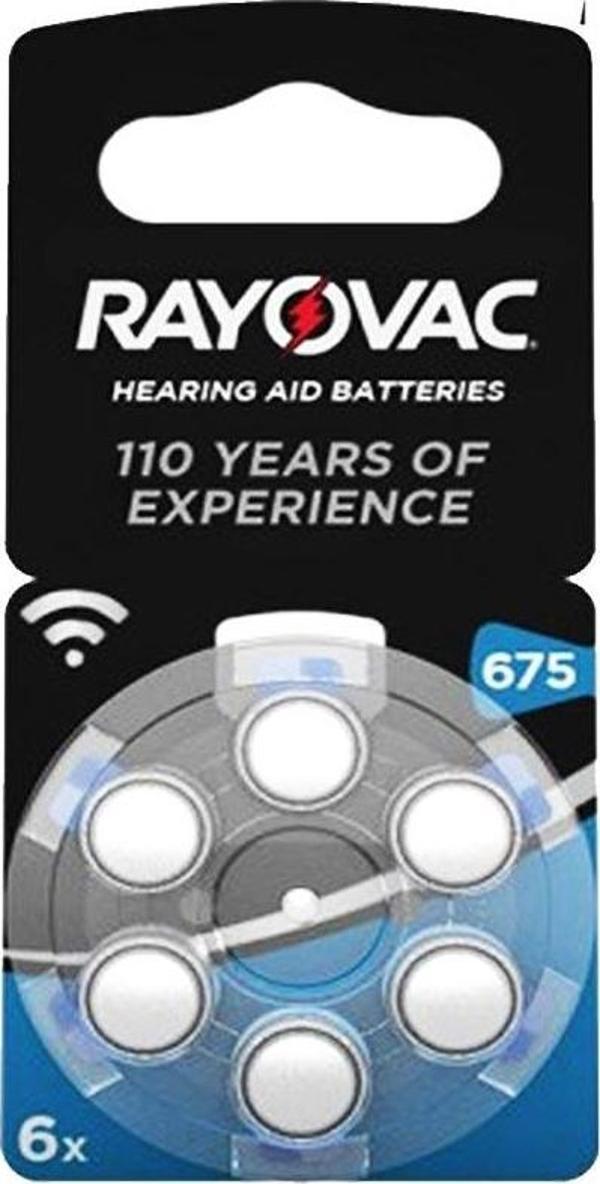 Rayovac 675 No Kulaklık Pili 6 lı Paket İşitme Cihazı Pili - Image 1