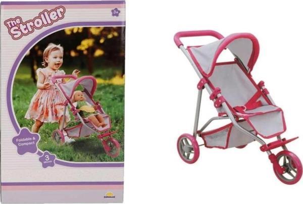 NessiWorld 9614  3 Tekerlekli Pembe Gri Puset -Sunman - Image 1