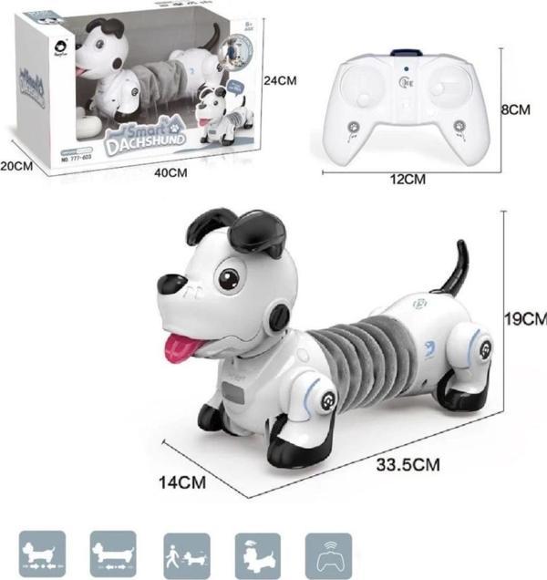 Nessiworld GL-777-603 Uzaktan Kumandalı Işıklı ve Sesli Sevimli Akıllı Köpek -Vardem Oyuncak - Image 1