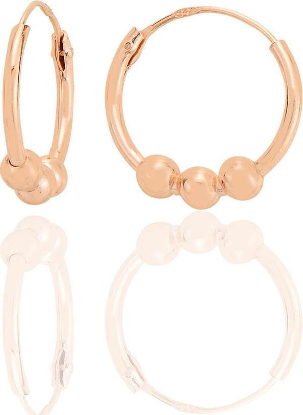 Gümüş rose 14 mm italyan toplu halka küpe  [barcode] - Image 1