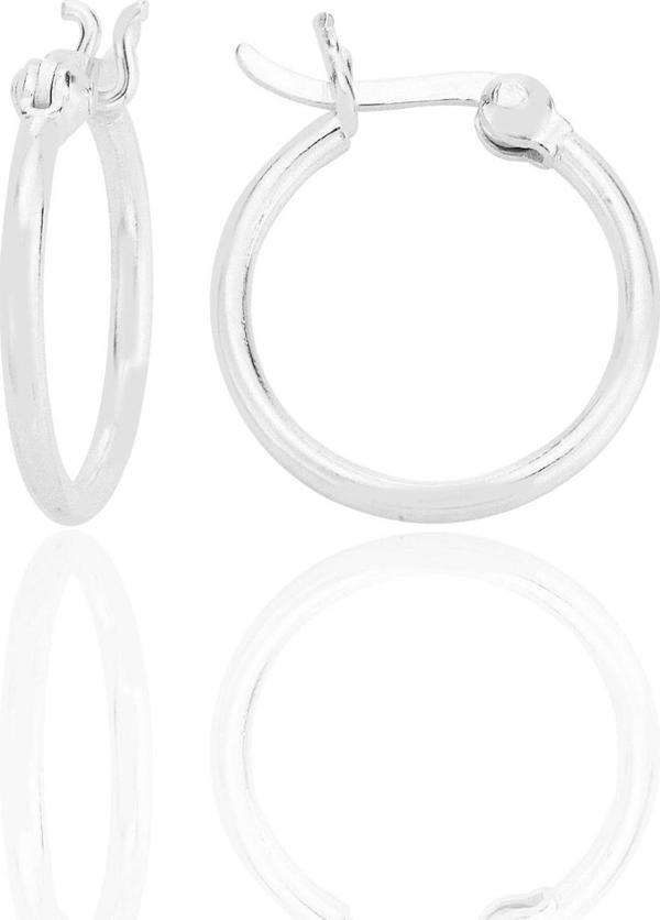 Gümüş 16 mm balta kilit şarnel halka küpe [barcode] - Image 1