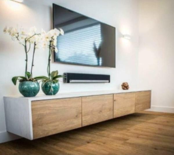 Decoroys Silver Safirmeşe Beyaz Tv Ünitesi - Image 1