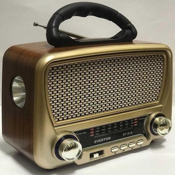 Güneş Enerjili Nostaljik Fm Aux Usb Müzik Çalar Rt-819 TdrTR - Image 1