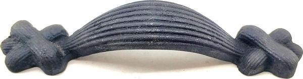 Antika Tarz Dekoratif Pirinç Örgü Mobilya Kulbu - 22x120 mm, Oksit TdrTr - Image 1