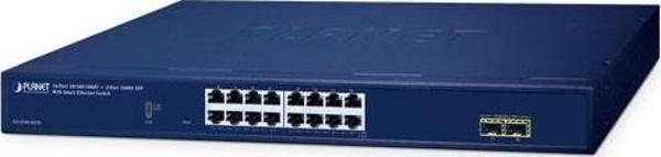 Layer 2 Web Smart Ethernet Switch 16 x 10/100/1000BASE-T port 2 x 100/1000BASE-X SFP yuva 16-Port 10/100/1000T + 2-Port  - Image 1