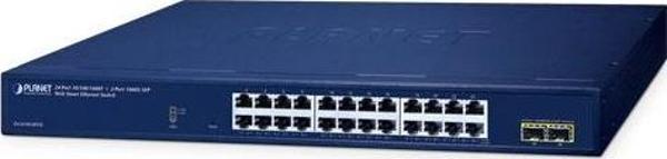 Layer 2 Web Smart Ethernet Switch 24 x 10/100/1000BASE-T port 2 x 100/1000BASE-X SFP yuva 24-Port 10/100/1000T + 2-Port  - Image 1