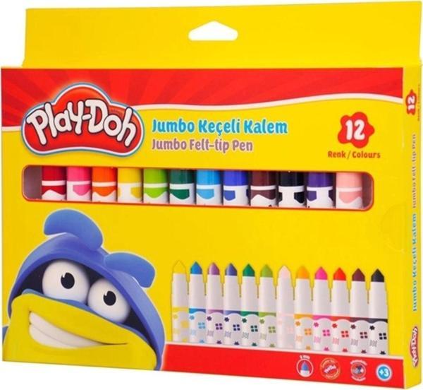 Keçeli Boya Kalemi Jumbo 12 Renk Play-ke010 - Image 1