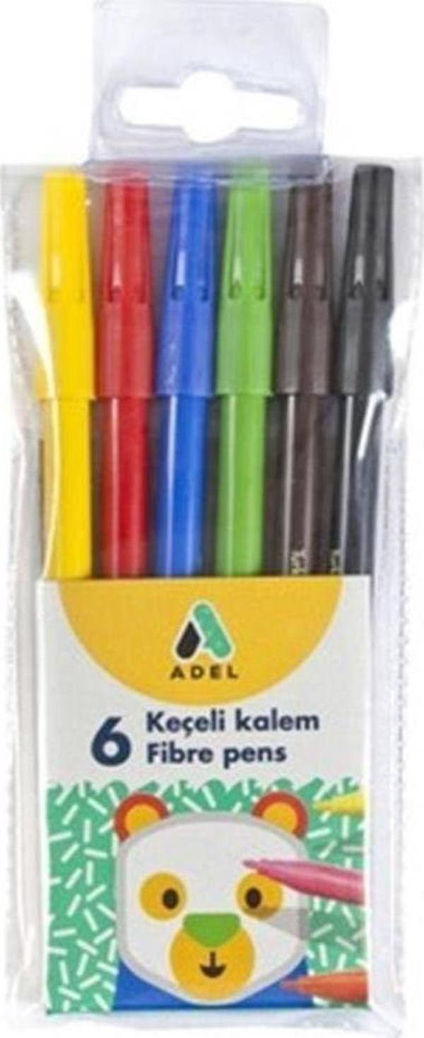 Adel Keçeli Kalem 6 Renk - Image 1