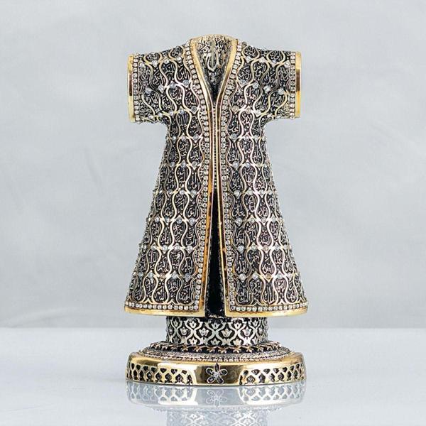 Kaftan Esmaül Hüsna Işlemeli - Altın Renk - Ebat : 8 X 18 Cm. Bıbloyc607 - Image 1