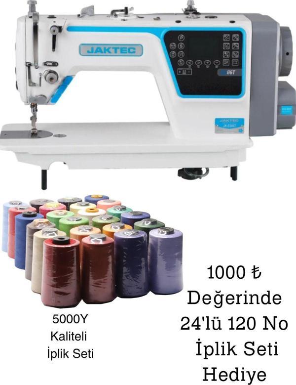 Jaktec Jk-Es86T Elektronik Düz Dikiş Makinesi Step Motorlu Yeni Nesil - Image 1