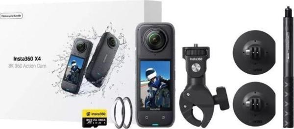 Insta360 X4 360 Derece 8K Aksiyon Kamera Full Motorsiklet Kiti (Türkiye Distribütörü Garantili) - Image 1