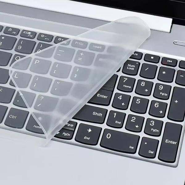 Macbook Notebook Laptop Klavye Koruyucu Toz Leke Sıvı Geçirmez Mat Şeffaf Silikon 15 inç 17 inç - Image 1