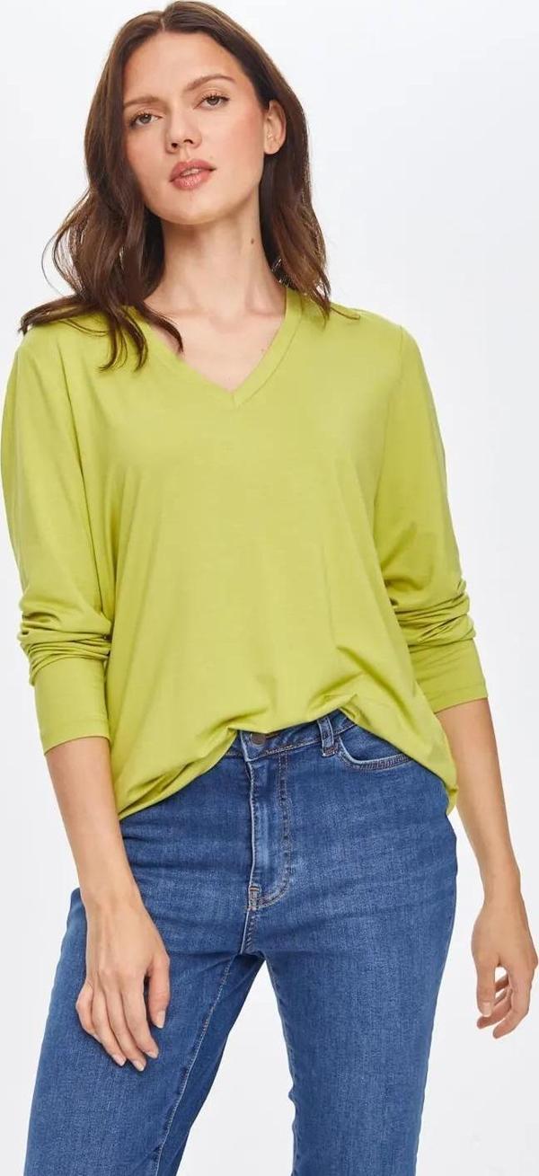 Faik Sönmez V Yaka Kadın Uzun Kol T-shirt 69022 - Image 1