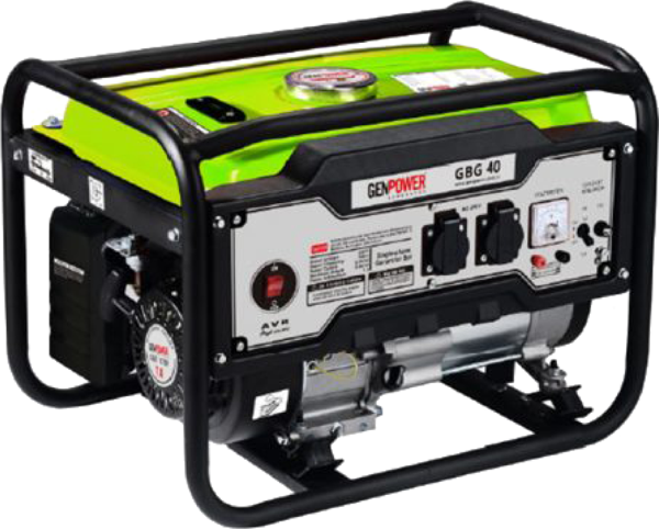 Genpower GBG 40 Model 4 kVA, Benzinli, İpli ,Tekerleksiz, Monofaze ( 220 Volt) Portatif Jeneratör - Image 1