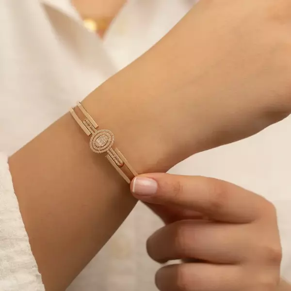 Baget Taş Detaylı Kaburga Kelepçe - Image 1