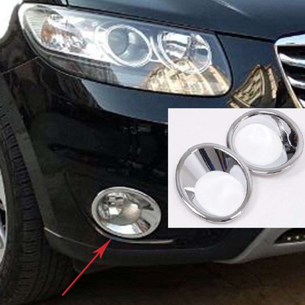 Hyundai Santa Uyumlu Fe 2006 2009 Sis Lambası Kaplama Krom - Image 1