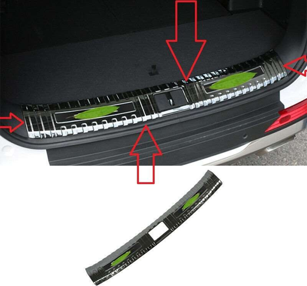 Hyundai Santa Uyumlu Fe 2006 2012 Arka Tampon Eşiği Krom - Image 1