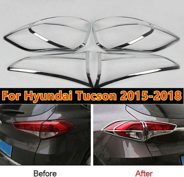 Hyundai Tucson Uyumlu 2015 2020 Arka Stop Çerçevesi Abs (Plastik) Krom - Image 1