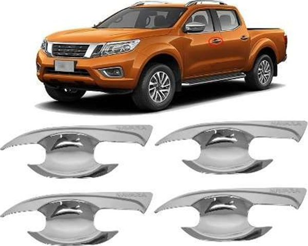 Nissan Navara Uyumlu 2016 Sonrası Dış Kapı Kolu İç Kaplama ABS (Plastik) Krom - Image 1