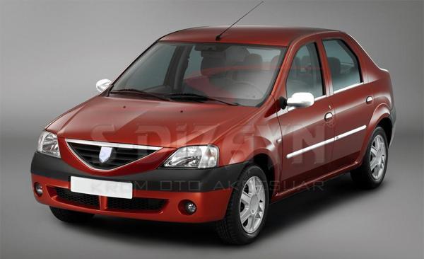 S-Dizayn Dacia Logan Abs Krom Ayna Kapağı 2 Prç 2005-2008 - Image 1