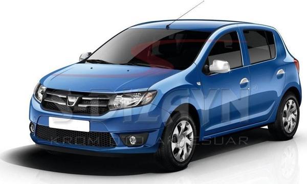 S-Dizayn Dacia Sandero Abs Krom Ayna Kapağı 2 Prç 2013-2020 - Image 1